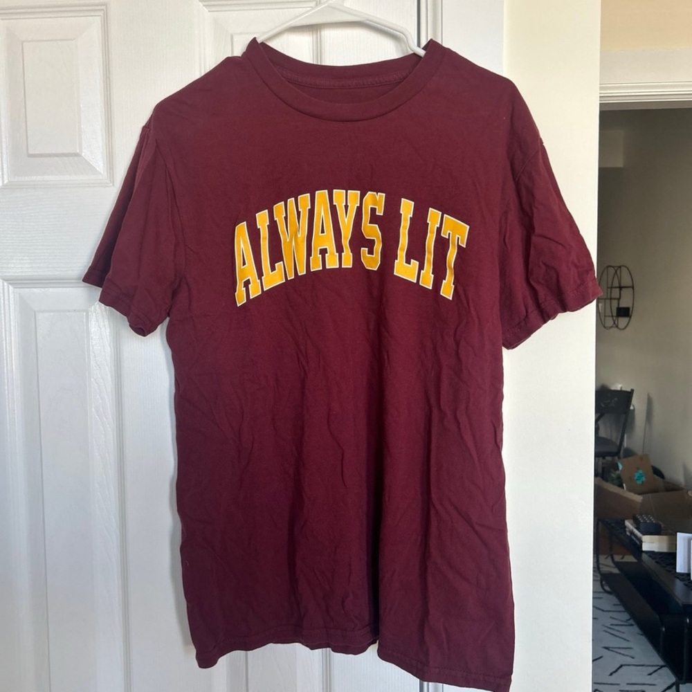 Always Lit Maroon T-Shirt